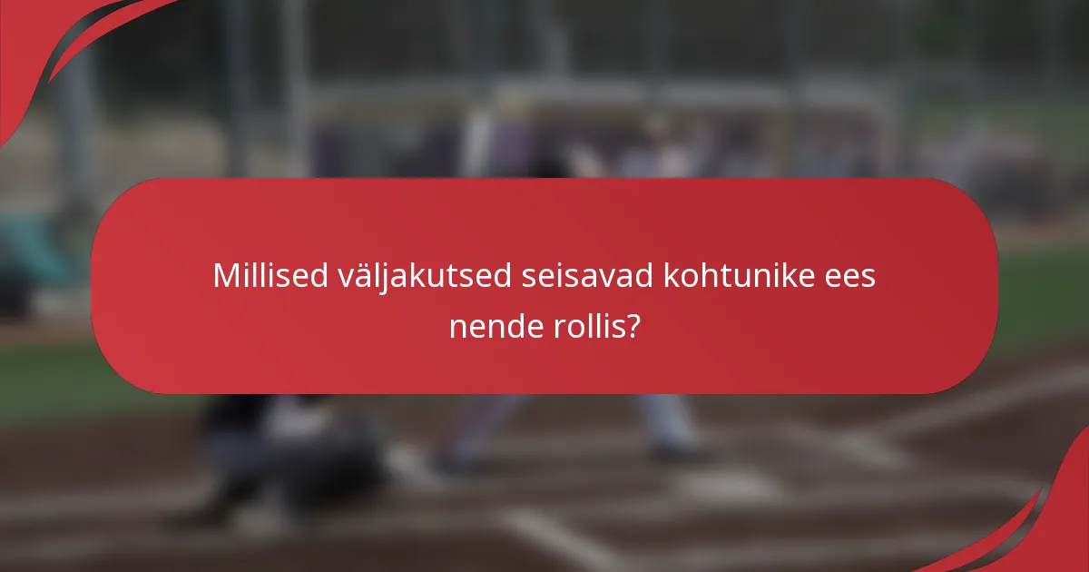 Millised väljakutsed seisavad kohtunike ees nende rollis?
